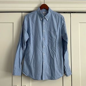 Men’s Uniqlo blue button down slim fit